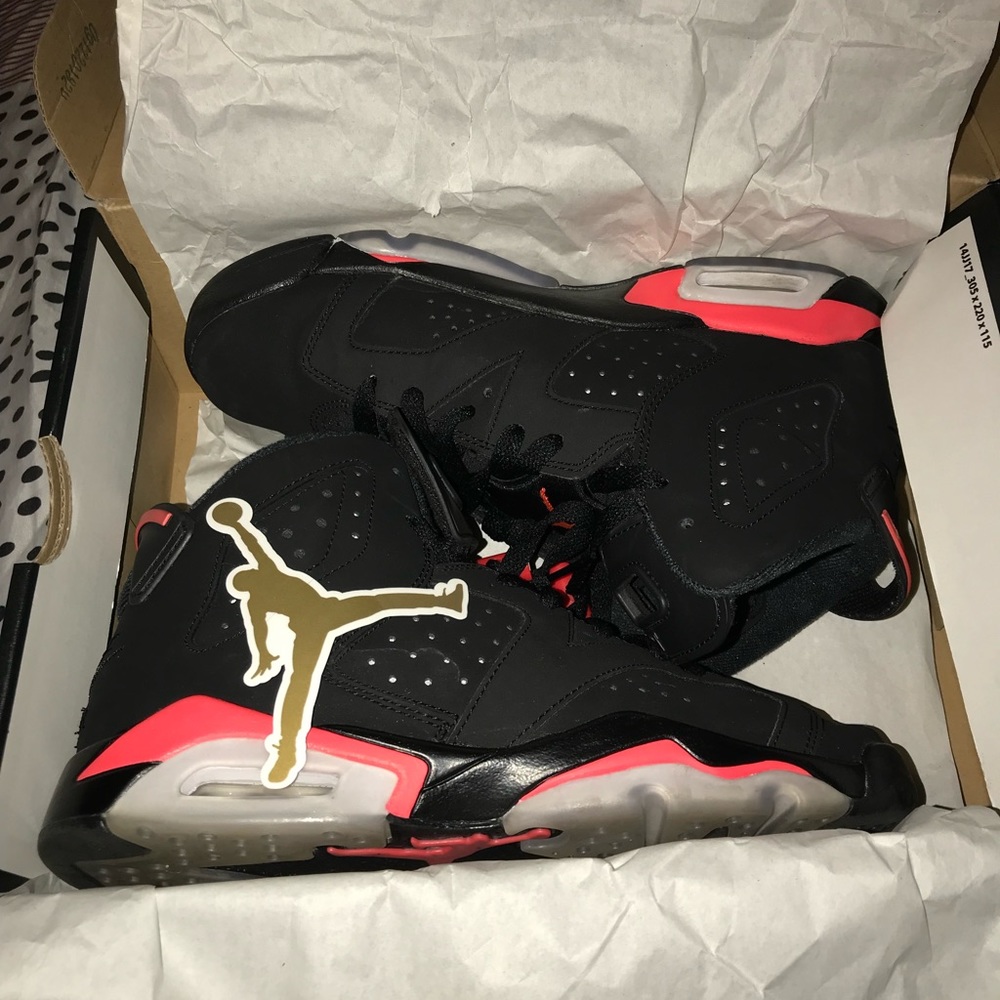jordan infared 6 size 6y
